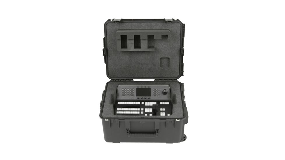 SKB Cases iSeries Mini Panel Case for Blackmagic Design ATEM CCP, ATEM 1 M/E Adv Panel or DaVinci, Black, 25.25in x 19.75in x 12.75in 3i-221710BM1