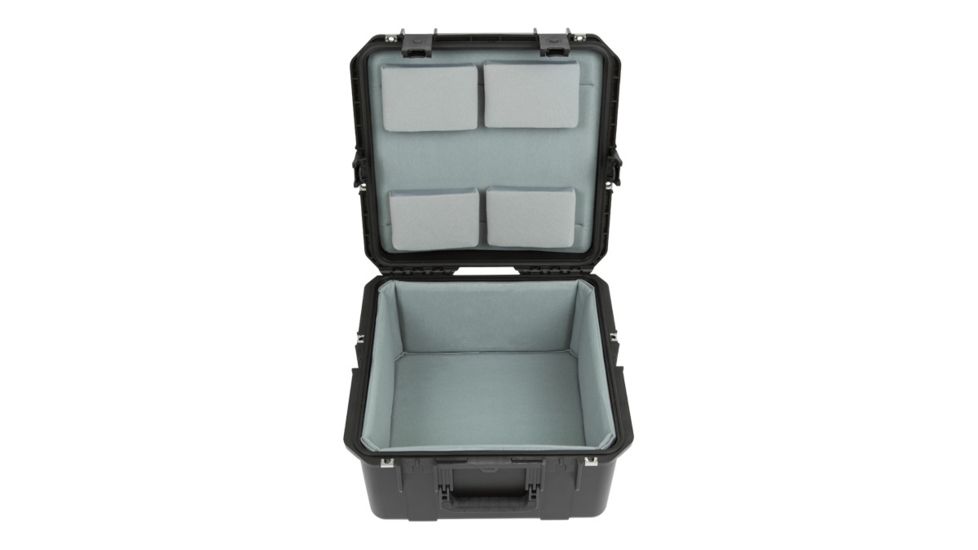 SKB Cases iSeries Waterproof Utility Case w/Padded liner, Black, 16in x 16in x 8.5in 3i-1717-10LT