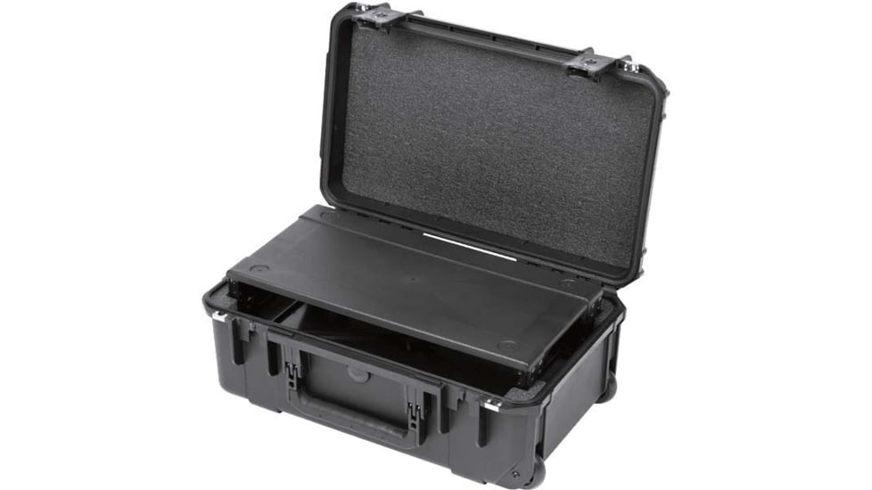 SKB Cases Seres Case W/Removeable 2U Injecton Molded 9in Deep Rack Cage, Carry-On Sze, Tsa Latches, Wheels, 3I-2011M72U