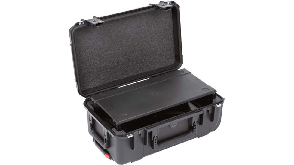 SKB Cases Seres Case W/Removeable 2U Injecton Molded 9in Deep Rack Cage, Carry-On Sze, Tsa Latches, Wheels, 3I-2011M72U