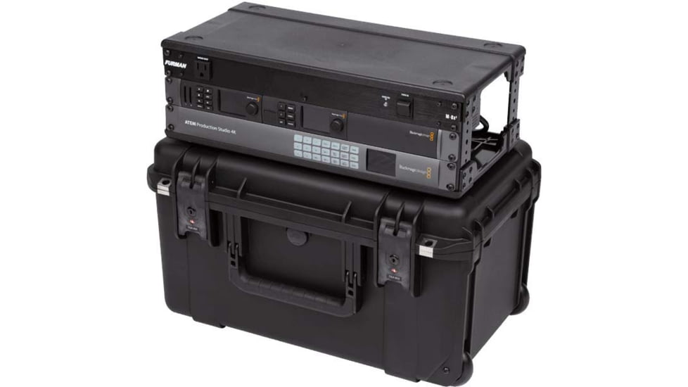 SKB Cases Seres Case W/Removeable 3U Injecton Molded 9in Deep Rack Cage, Tsa Latches, Wheels, 3I-2011M103U