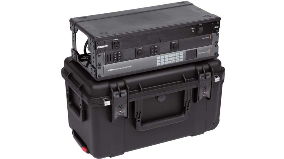SKB Cases Seres Case W/Removeable 3U Injecton Molded 9in Deep Rack Cage, Tsa Latches, Wheels, 3I-2011M103U