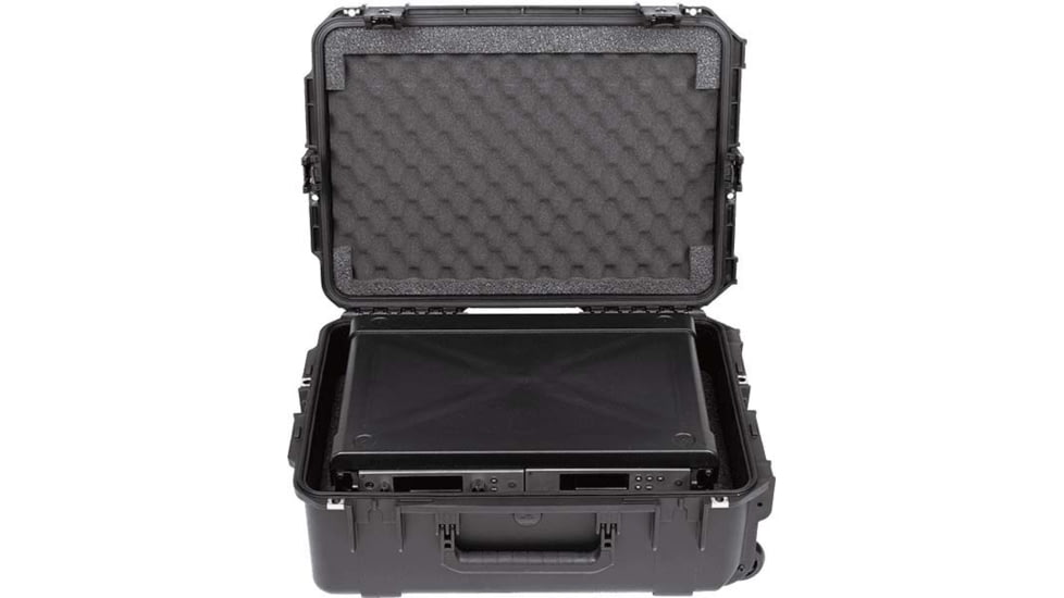 SKB Cases Seres Case Wth Removeable 2U Injecton Molded 13in Deep Rack Cage, Tsa Latches, Wheels, 3I-2215M82U
