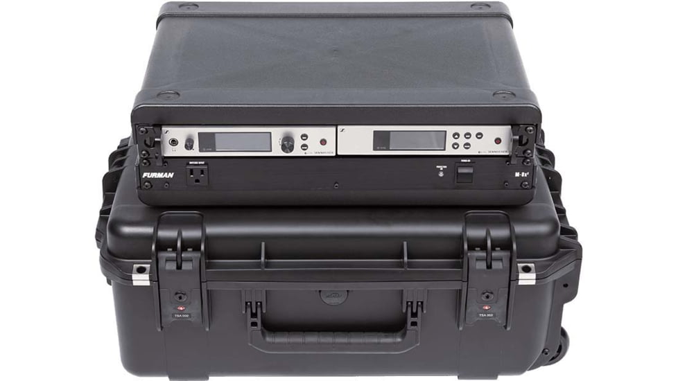 SKB Cases Seres Case Wth Removeable 2U Injecton Molded 13in Deep Rack Cage, Tsa Latches, Wheels, 3I-2215M82U