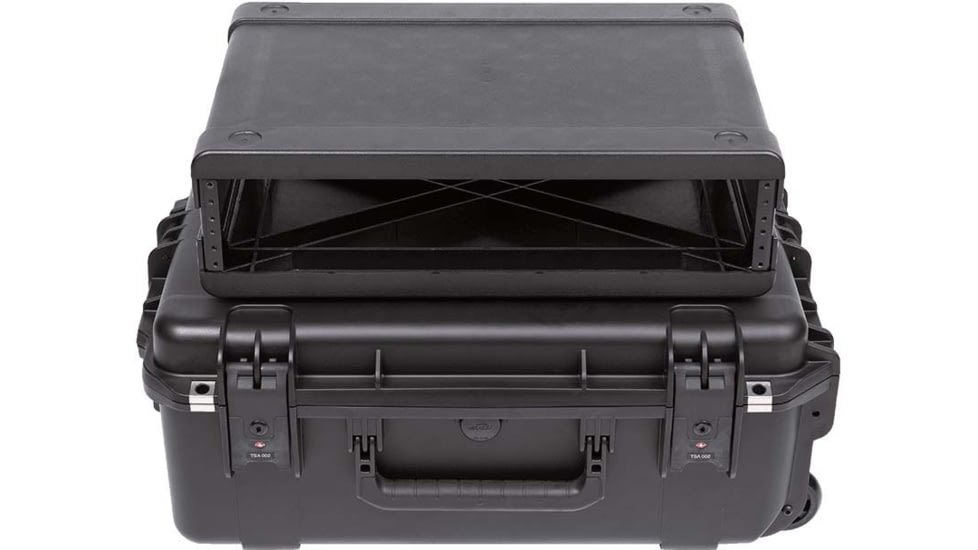 SKB Cases Seres Case Wth Removeable 2U Injecton Molded 13in Deep Rack Cage, Tsa Latches, Wheels, 3I-2215M82U