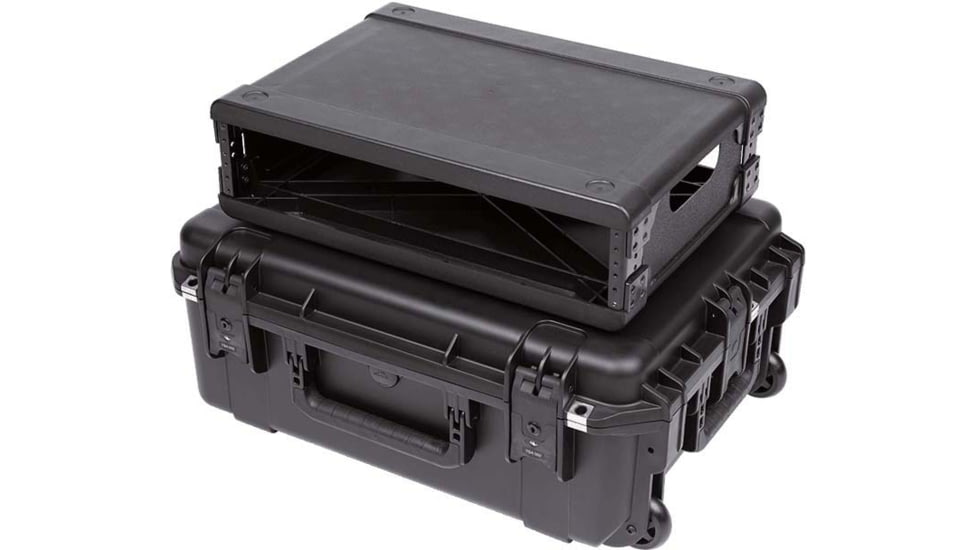 SKB Cases Seres Case Wth Removeable 2U Injecton Molded 13in Deep Rack Cage, Tsa Latches, Wheels, 3I-2215M82U