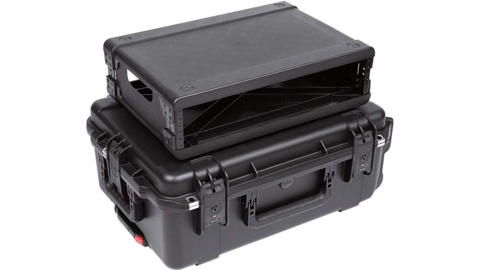 SKB Cases Seres Case Wth Removeable 2U Injecton Molded 13in Deep Rack Cage, Tsa Latches, Wheels, 3I-2215M82U