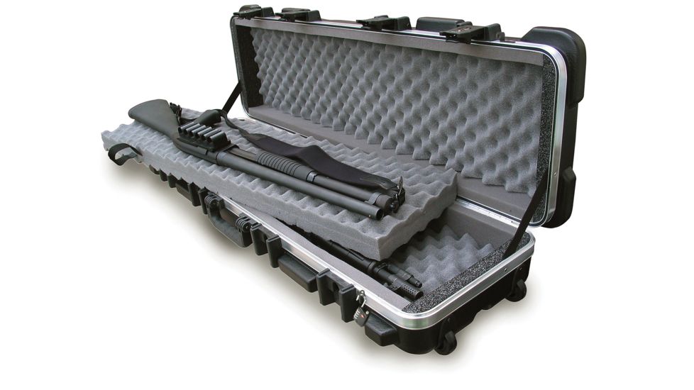 SKB Cases Short 40in Double Rifle Case, Black w/Wheels, Stackable - 2SKB-4009