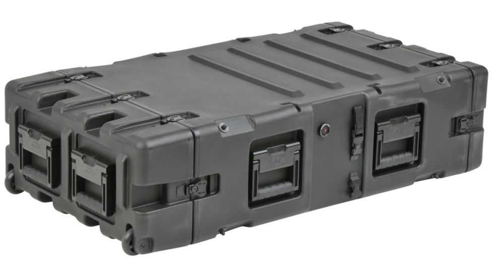 SKB Cases Static Shock Rack Sysytem, Black, 19in rackable x 24in deep x 7in high 3RS-4U24-25B