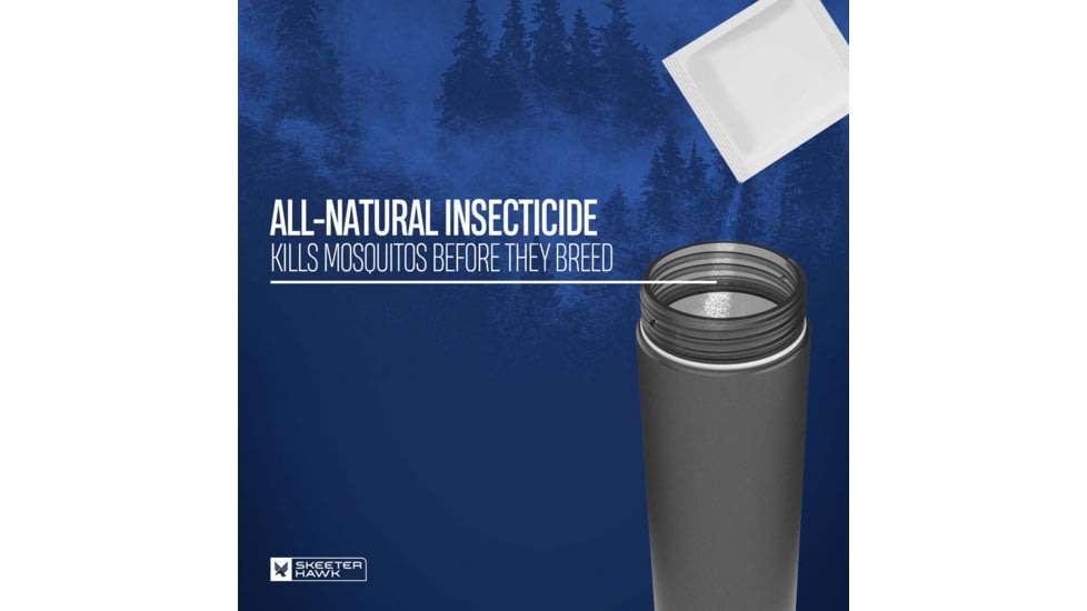 SKEETER HAWK Backyard Mosquito Bait Station, Replacement, 2 Pack, Black, SKE-TUB-0002