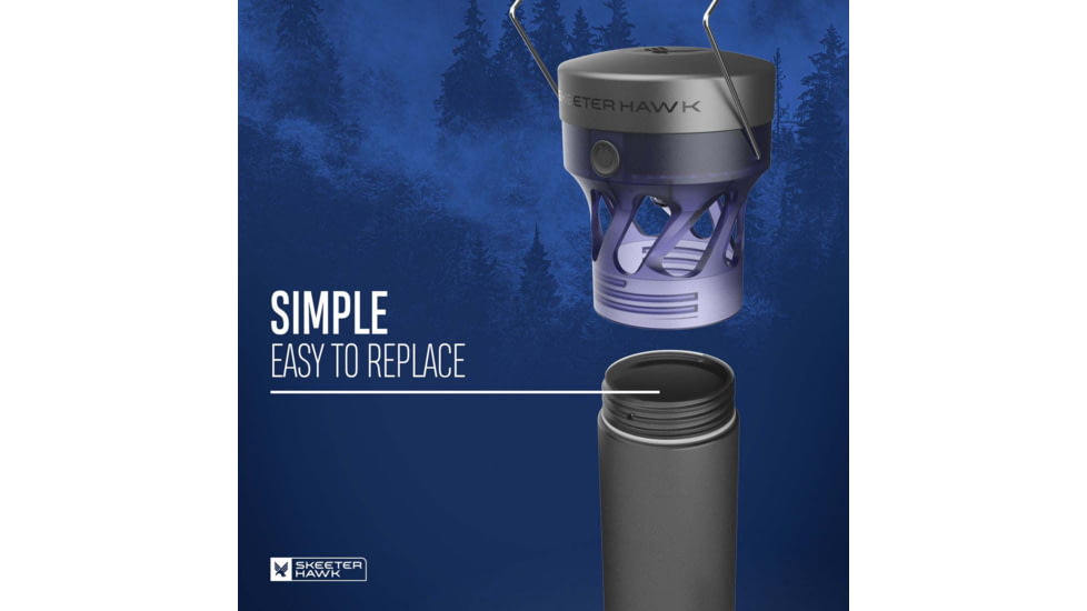 SKEETER HAWK Backyard Mosquito Bait Station, Replacement, 2 Pack, Black, SKE-TUB-0002