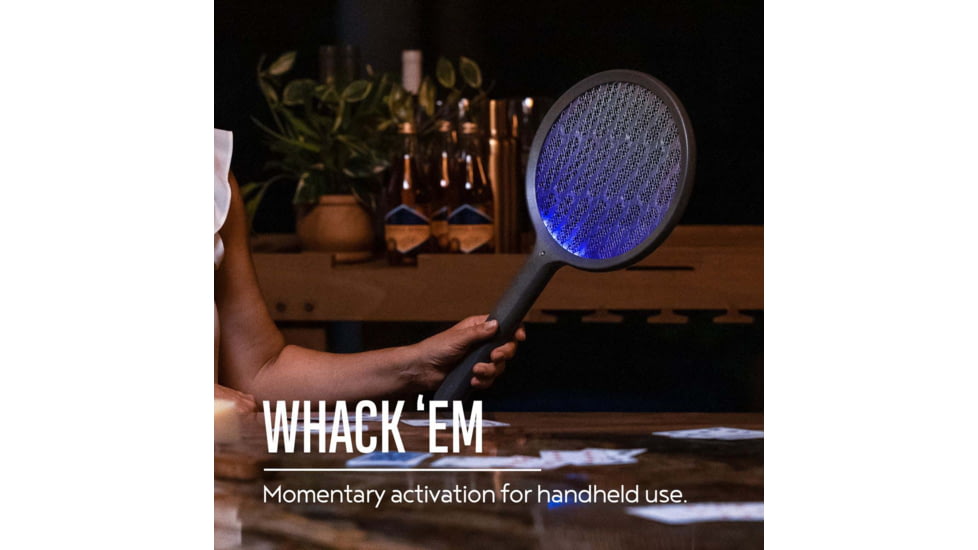 SKEETER HAWK Rechargeable Electric Fly Swatter, Black, SKE-SWA-1000