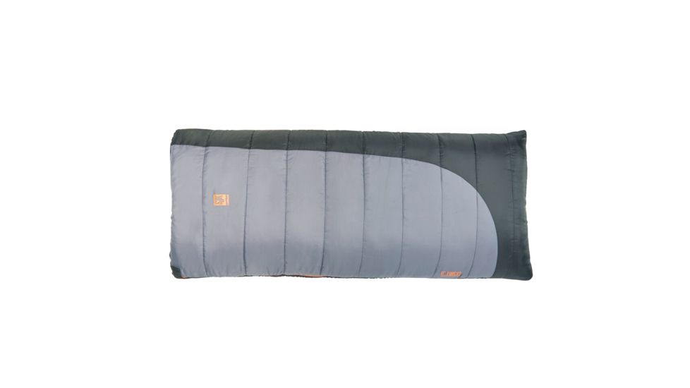 Slumberjack Forest 0 Reg RH Sleeping Bag, 80 x 34 in, Black/Gray 51720518RR