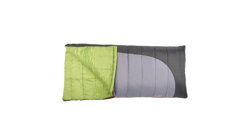 Slumberjack Forest 0 Reg RH Sleeping Bag, 80 x 34 in, Black/Gray 51720518RR