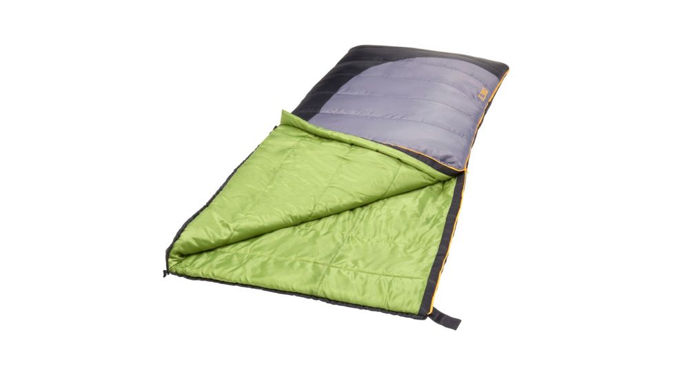 Slumberjack Forest 20 Reg RH Sleeping Bag, 80 x 34 in, Black/Gray 51720618RR