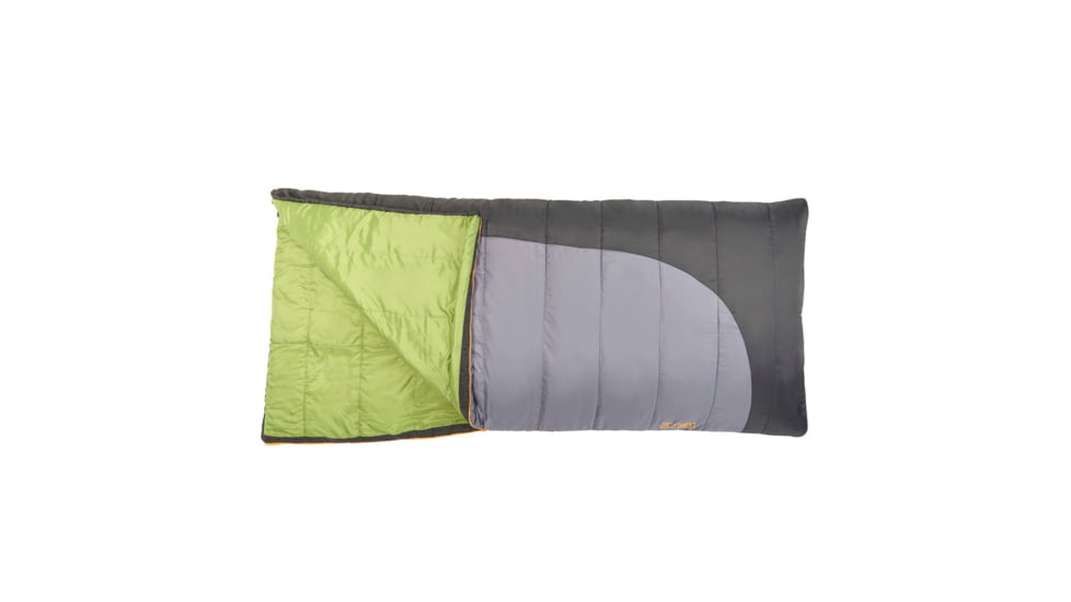 Slumberjack Forest 20 Reg RH Sleeping Bag, 80 x 34 in, Black/Gray 51720618RR