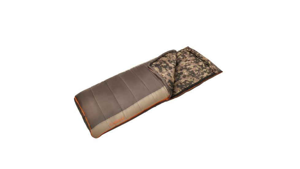 Slumberjack Wheeler Lake Sleeping Bag, 0 Degree Fahrenheit, Brown/Tan/Desert Camo, 51728118