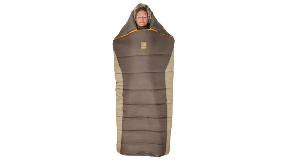 Slumberjack Wheeler Lake Sleeping Bag, 20 Degree Fahrenheit, Brown/Tan/Desert Camo, 51728018