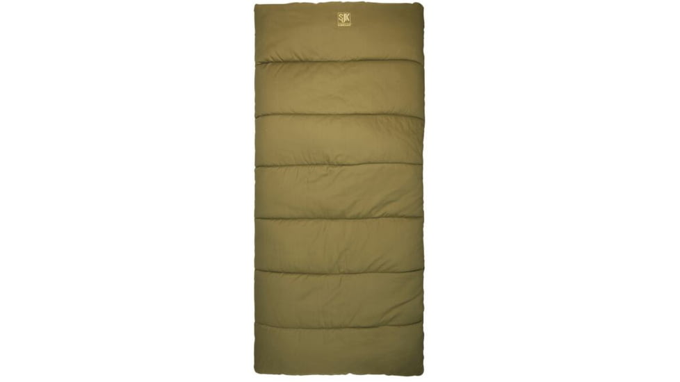 Slumberjack Youth Middle Fork 25-35 Degrees Sleeping Bag, Rectangular, Olive Drab, 52735320OV