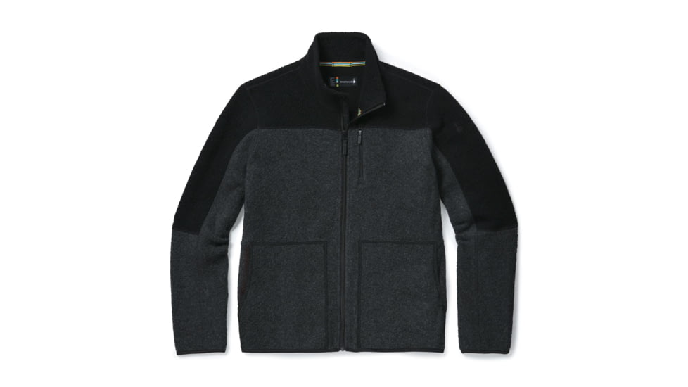 Smartwool Anchor Line Sherpa Full Zip Jacket - Mens, Charcoal, Large, SW016317003-L