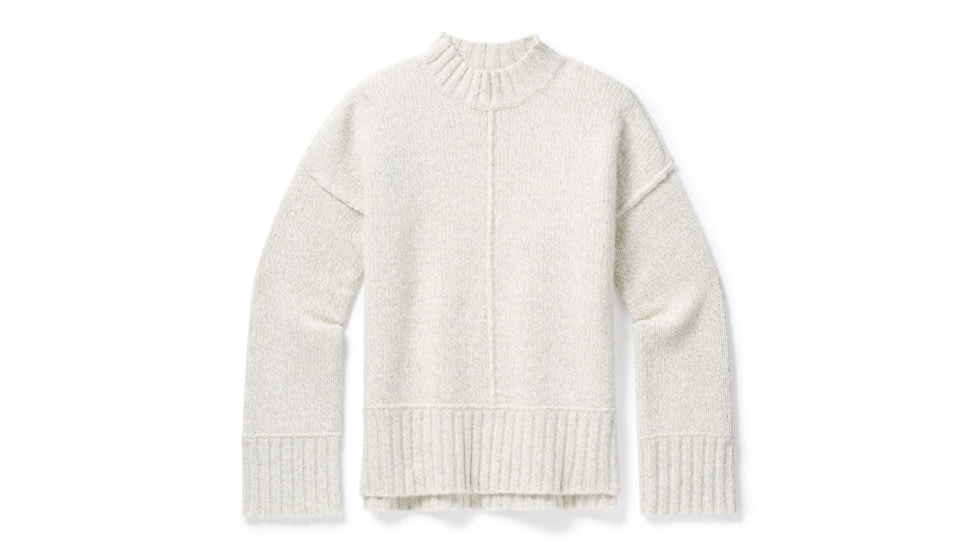 Smartwool Bell Meadow Sweater - Womens, Ash/Light Gray Heather Marl, Medium, SW016385E77-M