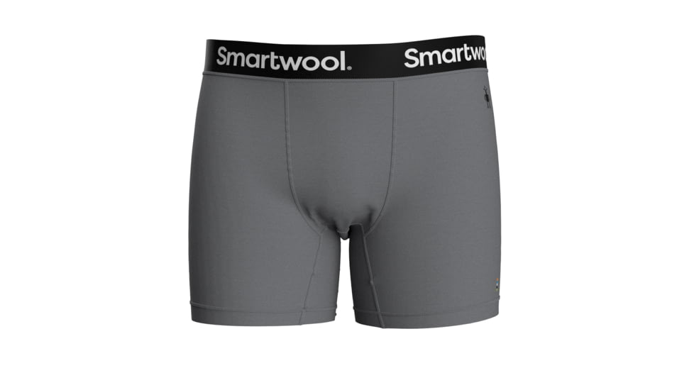 Smartwool Boxer Brief Boxed - Mens, Medium Gray Heather, Medium, SW0169960841-M