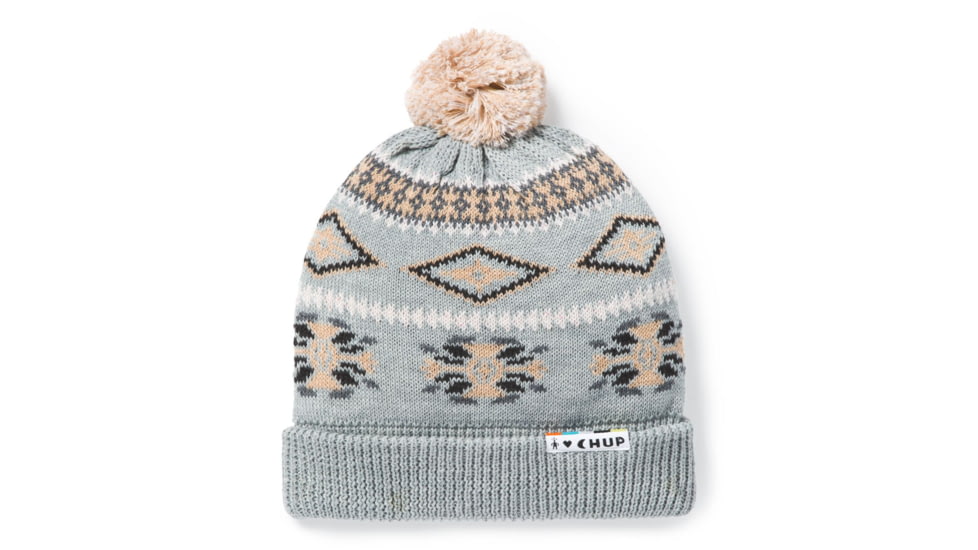 Smartwool CHUP Qoa Pom Beanie, Light Gray Heather, One Size, SW018074545-1FM