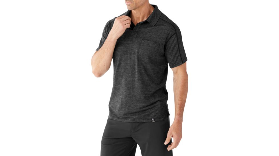 Smartwool Everyday Exploration Polo - Mens, Charcoal, L, SW000271003-L