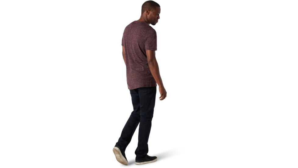 Smartwool Everyday Exploration Short Sleeve Henley - Mens, Woodsmoke Heather, Extra Large, SW000369B85-XL