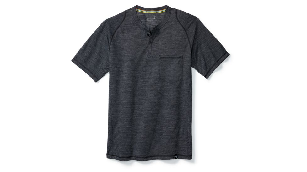 Smartwool Everyday Exploration SS Henley Mens, Charcoal, S, SW000272003-S