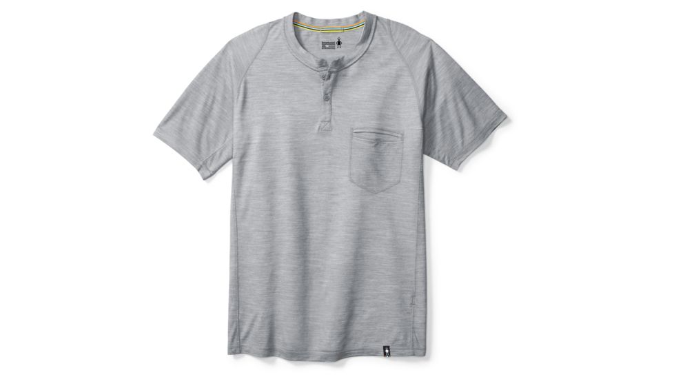 Smartwool Everyday Exploration SS Henley Mens, Light Gray, XXL, SW000272039-XXL