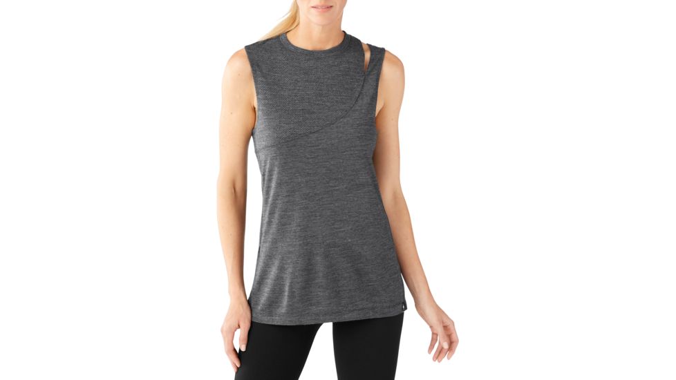 Smartwool Everyday Exploration Tank Womens, Charcoal, L, SW000258003-L