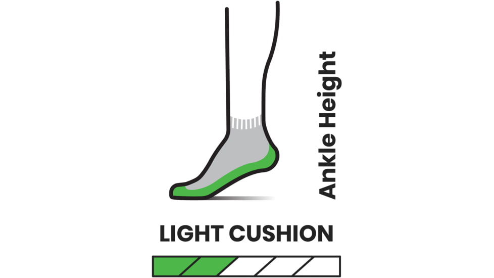 Smartwool Hike Light Cushion Ankle Socks - Mens, 052 Medium Gray, Large, SW001611052L