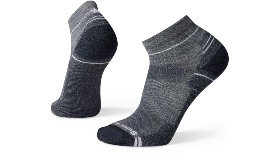 Smartwool Hike Light Cushion Ankle Socks - Mens, 052 Medium Gray, Large, SW001611052L