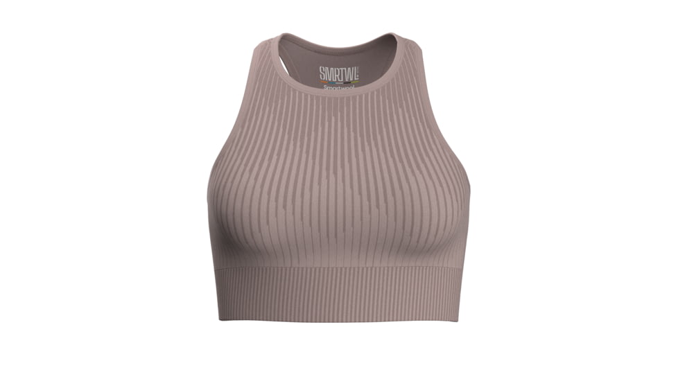 Smartwool Intraknit Crop Bra - Womens, Sandstone, Extra Large, SW016848G691-XL