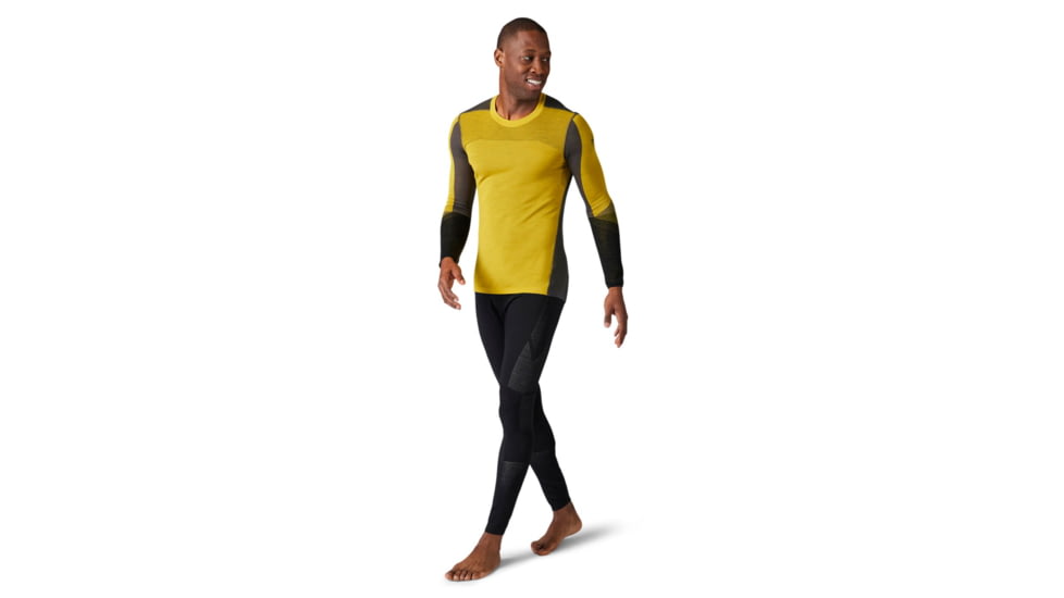 Smartwool Intraknit Merino 200 Colorblock Crew - Mens, Golden Olive, Medium, SW016453G58M