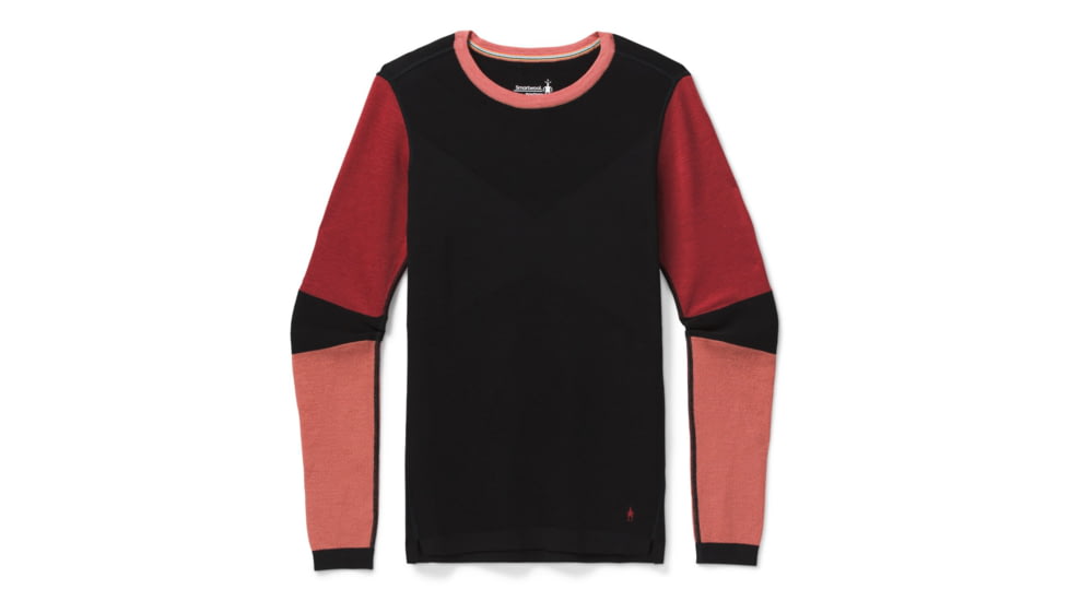 Smartwool Intraknit Merino 250 Thermal Colorblock Crew - Womens, Black, Extra Small, SW019300001-XS