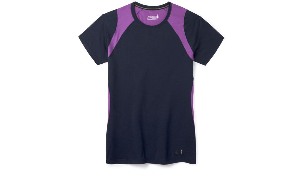 Smartwool Merino 150 Baselayer Colorblock Short Sleeve - Womens, Deep Navy, Extra Small, SW000418092-XS