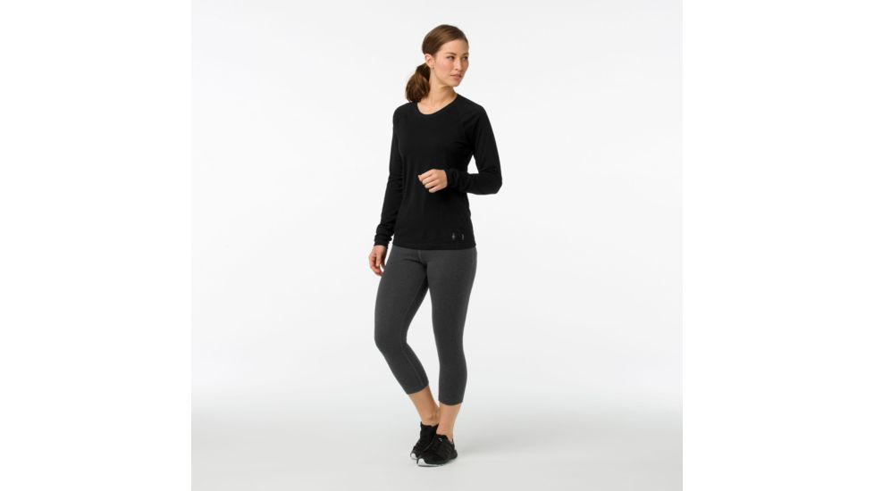 Smartwool Merino 150 Baselayer Long Sleeve - Womens, Black, Extra Small, SW015255001-XS