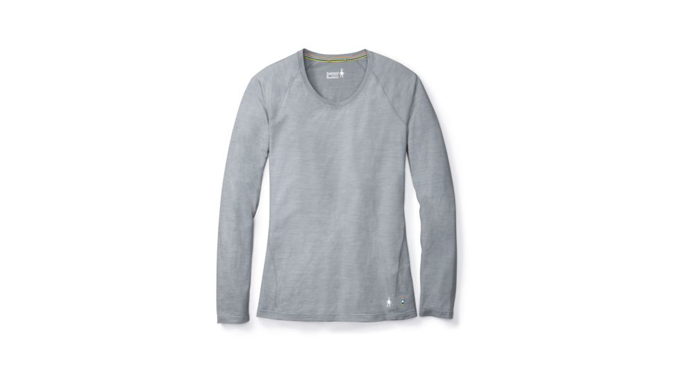 Smartwool Merino 150 Baselayer Pattern Long Sleeve Shirt Womens, Dark Pebble Gray, L, SW015256948-L