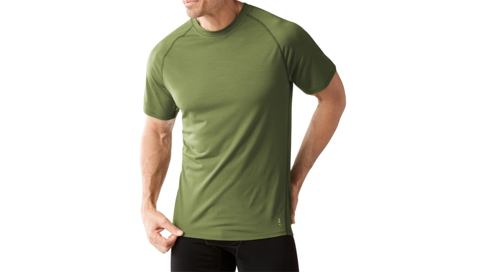 Smartwool Merino 150 Baselayer Short Sleeve Shirt Mens, Light Loden, L, SW016041261-L
