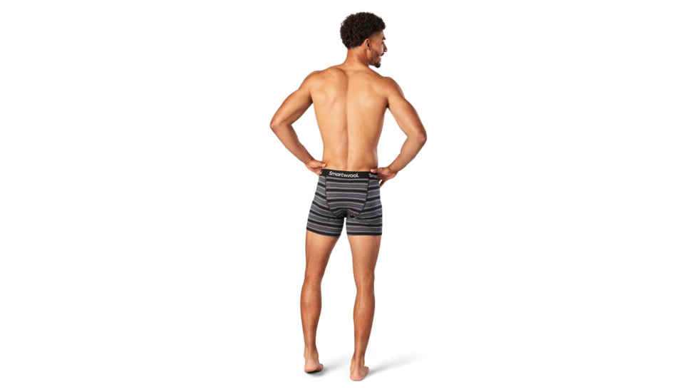Smartwool Merino 150 Boxer Brief Boxed - Mens, Black Stripe, Small, SW014011D82S