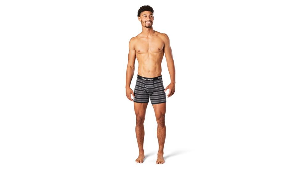 Smartwool Merino 150 Boxer Brief Boxed - Mens, Black Stripe, Small, SW014011D82S