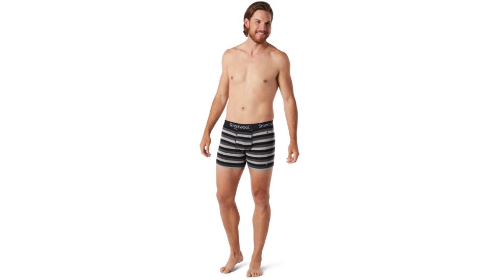 Smartwool Merino 150 Boxer Brief Boxed - Mens, Iron Stripe, Extra Large, SW014011D48-XL