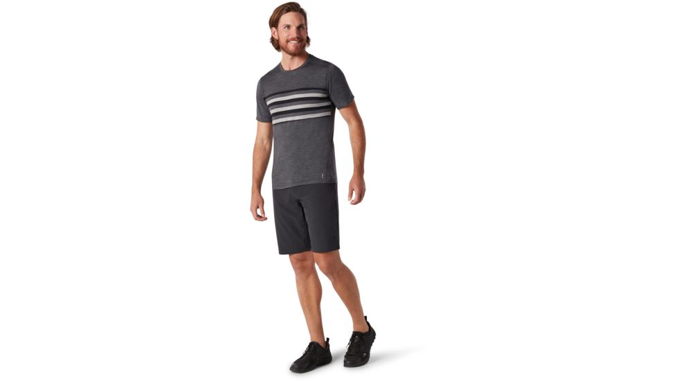 Smartwool Merino 150 Colorblock Short Sleeve - Mens, Iron Heather, Extra Large, SW016413D36-XL