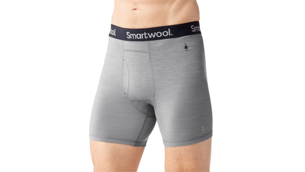Smartwool Merino 150 Pattern Boxer Brief Mens, Light Gray, XXL, SW014012039-XXL