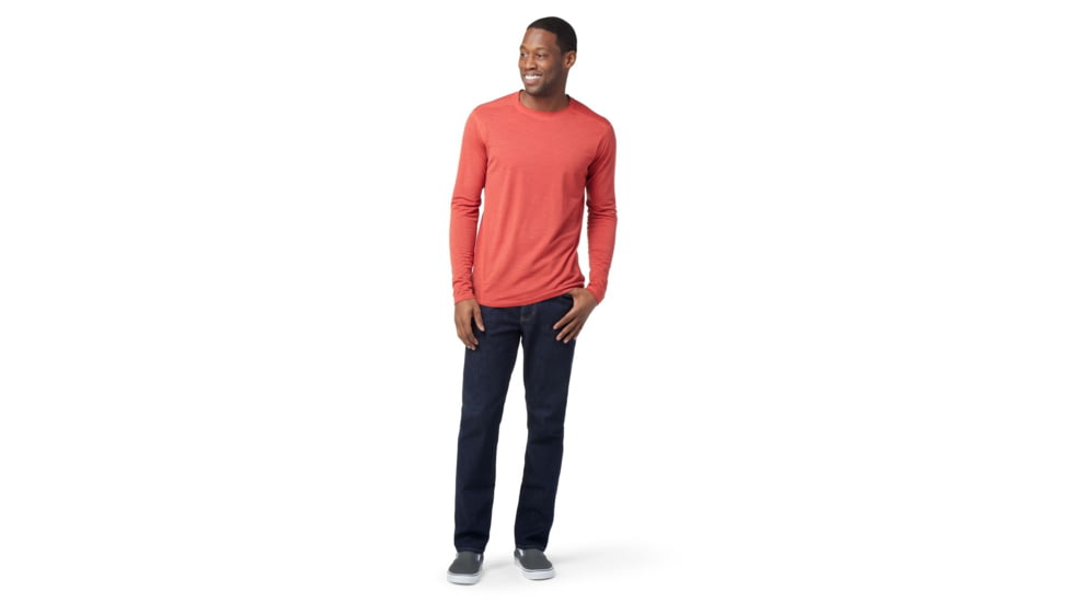 Smartwool Merino 150 Plant-Based Dye Baselayer Long Sleeve - Mens, Earth Red Wash, Small, SW016816J38S