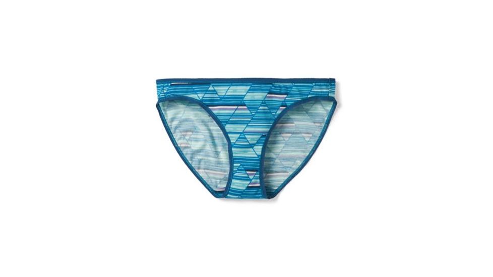 Smartwool Merino 150 Print Bikini - Womens, Light Marlin Blue, Extra Small, SW019014B38-XS