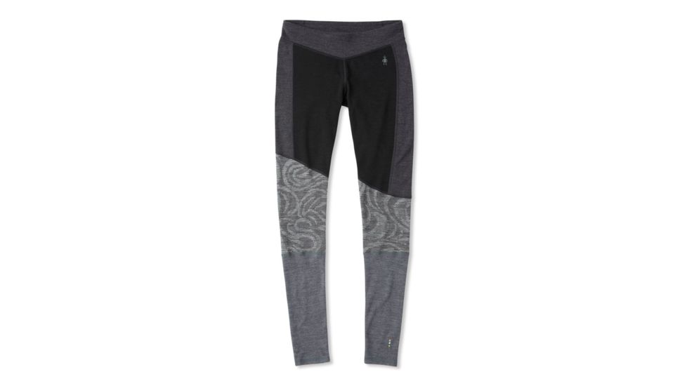Smartwool Merino 250 Asym Bottom - Womens, Black Snow Swirl, Extra Small, SW015096C21-XS