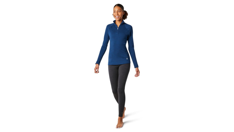 Smartwool Merino 250 Baselayer 1/4 Zip - Womens, Alpine Blue Heather, Small, SW016373B26-S